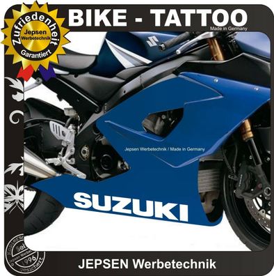 Suzuki Aufkleber 60x8,5cm Tattooaufkleber für Motorrad und Auto - Farbwahl