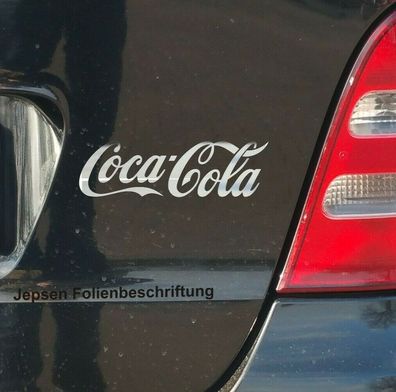 Aufkleber Coca Cola für Auto Rad ... 12cm Chrom Folie für Auto Kühlschrank .....