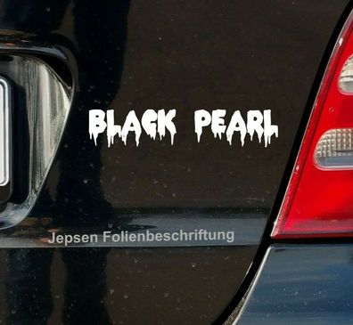 Black Pearl Aufkleber 20cm S089 JDM für Auto Fahrrad Roller - Farbe nach Wunsch