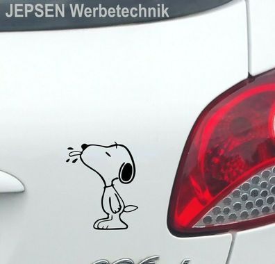 Aufkleber Snoopy 12cm S069 ML oder MR Farbauswahl - für Auto Bus Möbel Fenster ...