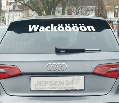 Wacken Autoaufkleber S119 Wacköööön 60cm Farbauswahl Heckfenster Seitenaufkleber