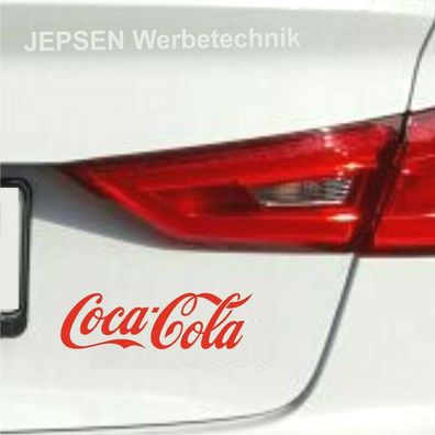 Coca Cola 15cm - Aufkleber für Kühlschrank Auto Rad ... einfarbig nach Wunsch