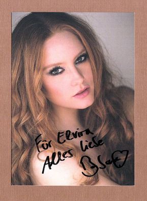 Barbara Meier - ( deutsches Fotomodell und Schauspielerin ) - persönlich signiert