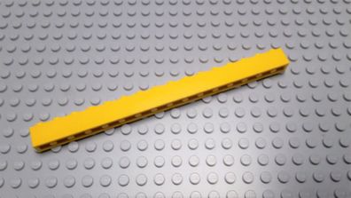 Lego 1 Basic Stein 1x16 hoch gelb 2465 Set 7243 6451 6543 5885