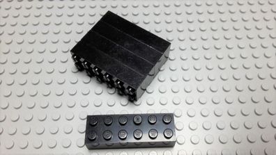 Lego 5 Basic Steine 2x6 hoch schwarz 2456 Set 6988 6773 7240 5571