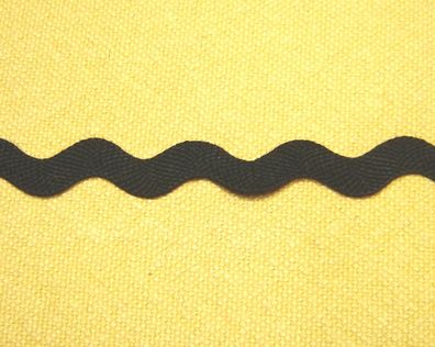 Borte Band große Zackenlitze schwarz 1cm bzw1,5cm breit Baumwollborte je 1 Meter