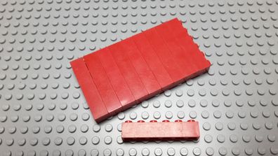 Lego 10 Basic Steine 1x6 hoch Rot 3009 Legos haben Kratzer