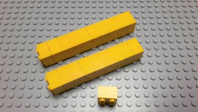 Lego 20 Basic Steine 2x2 hoch Gelb 3003 Legos haben Kratzer