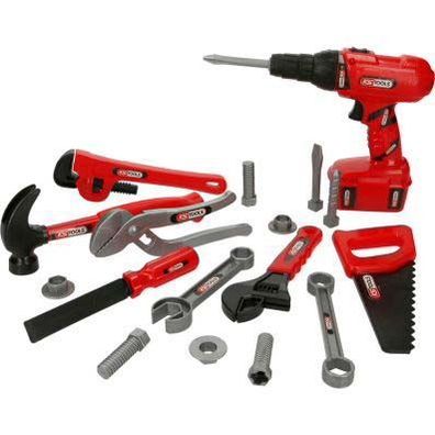 KS-Tools Werkzeug-Box 100073 - Werkzeug-Set - Werkzeugsatz Spielzeug, 19-teilig
