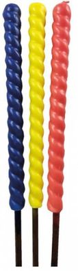 fackel-Waschbrenner 60 cm blau/ gelb/ rot 3 Stück