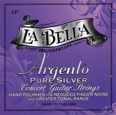 La Bella Argento pure silver hand-polished - Gitarrensaiten, Nylonsaiten