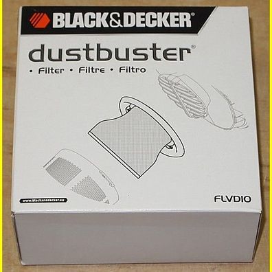 Black & Decker Filter FLVD10 für Dustbuster NV2410N, NV2420N, NV3610N, NV3620N +