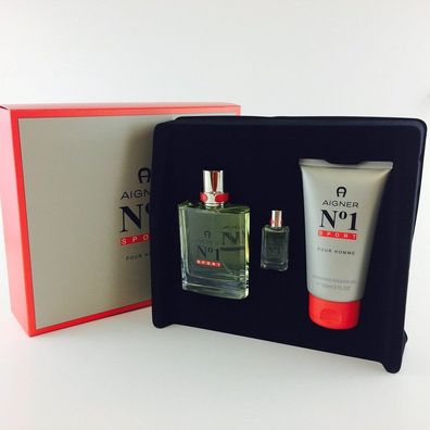 Aigner No 1 Sport Set EdT 100ml + EdT 8ml + SG 150ml