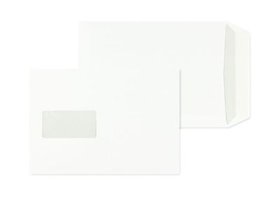500 Versandtaschen Weiß 176x250 mm (DIN B5) mit Haftklebung