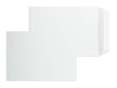 500 Versandtaschen Weiß 176x250 mm (DIN B5) mit Haftklebung