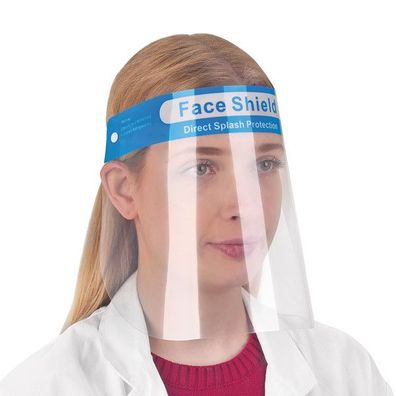 5 Stück | Gesichtsschutz, Gesichtsschild | elastisches Kopfband & Stirnpolster