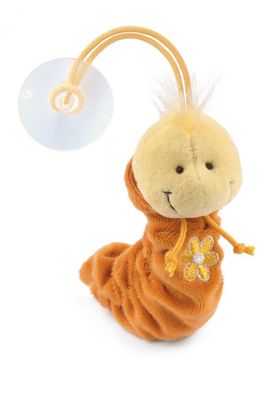 Nici 24745 Flibbies Flibbie Raupe Wurm mit Saugnapf orange Blume ca 12cm Plüsch