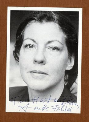 Anette Felber (deutsche Schauspielerin ) - persönlich signiert