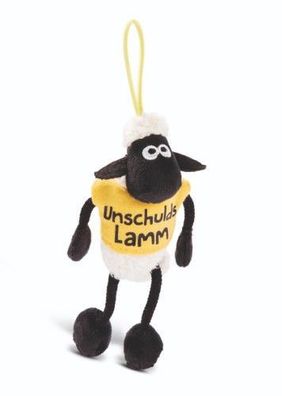 NICI Shaun das Schaf Plüschanhänger mit Botschaft "Unschulds-Lamm" Neuware
