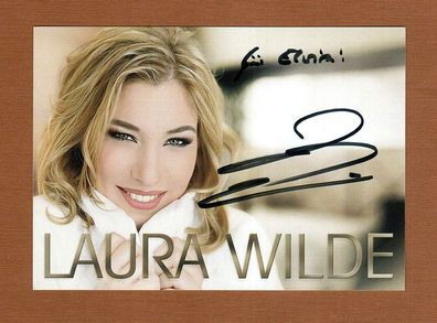 Laura Wilde (deutsche Sängerin) - persönlich signiert