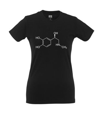 Adrenalin Molecule Lifting Chemistry Chemist I Fun I Lustig I Sprüche I Girlie Shirt