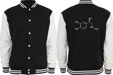 Collegejacke - Adrenalin Molecule Lifting Chemistry Chemist Science Scientist Formula