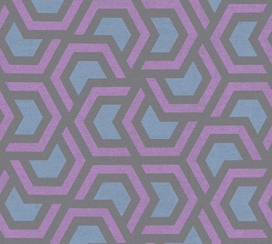 Geometrische Tapete Violett Vliestapete 367601 Wandtapete A.S. Création Tapete