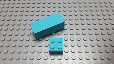 Lego 5 Basic Steine 2x2 hoch Medium Azur 3003 Set 41015 102410 21134 41430
