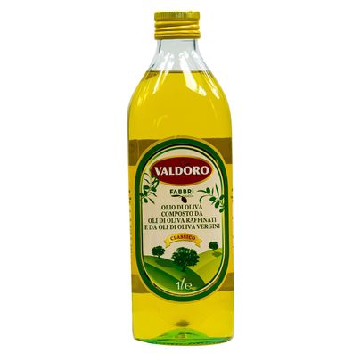 Fabbri Lucca Valdoro Olivenöl 1 Liter Flasche raffiniertes natives Öl Italien Toskana