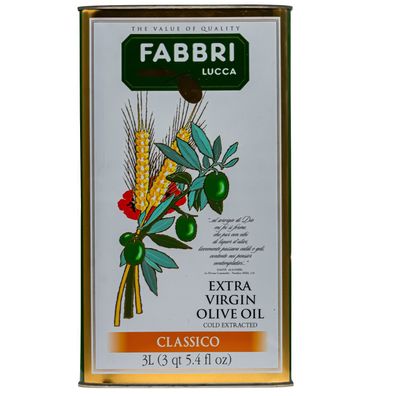 Fabbri Lucca Classico Olivenöl 3 Liter Natives Öl extra vergine Italien Toskana