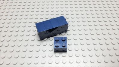 Lego 10 Basic Steine 2x2 hoch Dunkelblau Navyblau 3003 Set 8971 10182 76153 7327