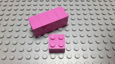 Lego 5 Basic Steine 2x2 hoch Dunkel Rosa Pink 3003 Set 41130 80009 75221 10674