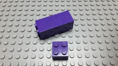 Lego 5 Basic Steine 2x2 hoch Dunkel Lila 3003 Set 41432 70356 4755 4625