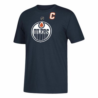 NHL T-Shirt Edmonton Oilers Connor McDavid 97 navy Eishockey T Tee Captain XXL