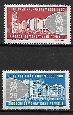 DDR postfrisch Michel-Nummer 750-751