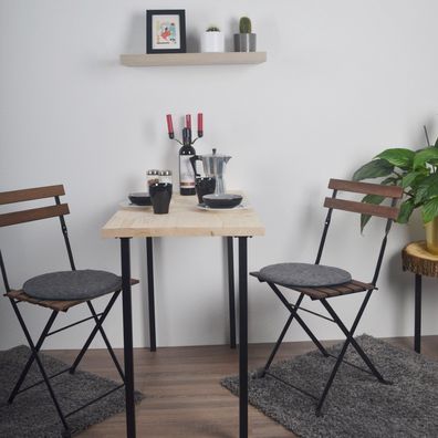 Element System Möbelfüße 4er-Set matt-schwarz Tischbeine Tischgestell