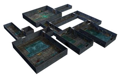 Tenfold Dungeon - Dungeons & Sewers Tabletop-Terrain Spielfeld RPG Kerker