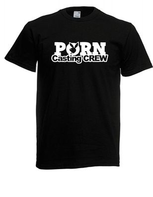 Herren T-Shirt l Porno Casting CREW l Größe bis 5XL