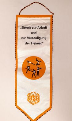 DDR Wimpel XXII. Kreis-Kinder und Jugendspartakiade Schwerin-Stadt 1986