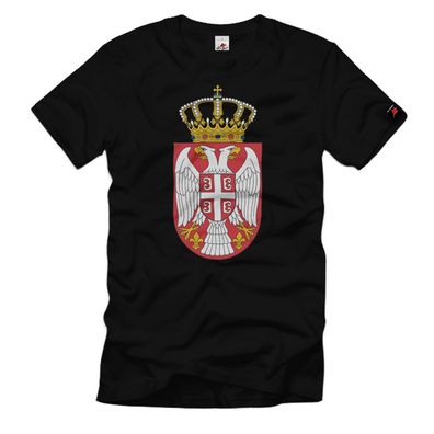 Serbien Doppel-Adler Wappen Serbije Serbe Heimat Balkan T Shirt #35177