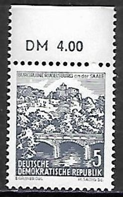 DDR postfrisch Michel-Nummer 835 Oberrandstück