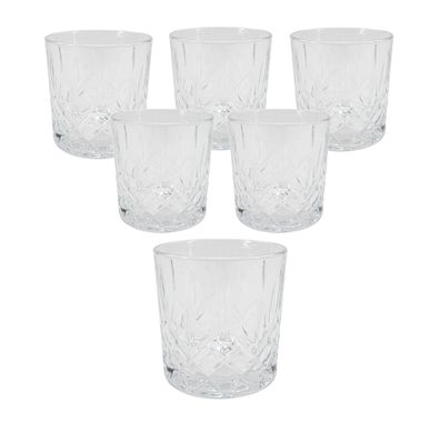 Wasser Gläser 355ml - 6er Set - Trinkgläser Saftgläser spülmaschinenfest