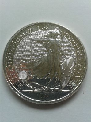 2 Pounds 2021 Grossbritannien Britannia 1 Unze 31,1g 999er Silber