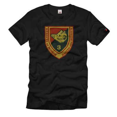 Drittes Bataillon der Ardennen-Jäger Infanterieeinheit Heer T-Shirt #36213