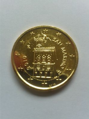 2 euro 2010 San Marino Kursmünze vergoldet ehemals aus KMS 2 euro Burg Wehrturm