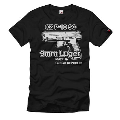 Pistole CZ P-10 SC 9mm Tschechien Sport Schütze Waffe Fan T Shirt #35396