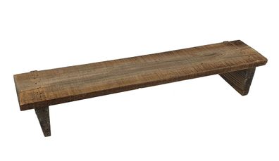 Wandregal 58 cm mit Beinen - aus altem Holz - Hängeregal Küchen Bad Regal