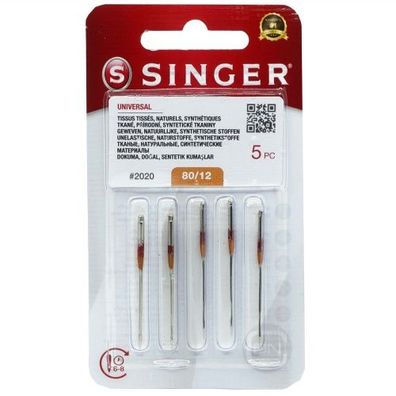Universal Nadel Stärke 80 - 5er Pack SINGER