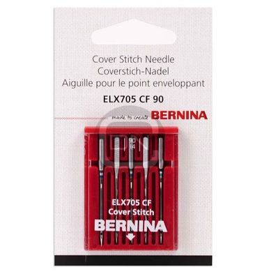 Overlock und Coverlock Nadel ELx705 CF Stärke 90 5er Pack Bernina