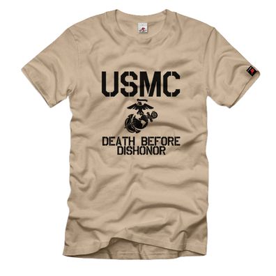 USMC Death before dishonor United States Marine Corps USA Us Army T-Shirt #700